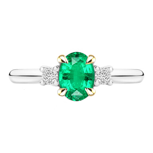 Handcrafted Precious Stone Ring 2 ct – main view