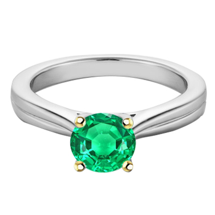 Premium Colombian Emerald Gemstone Ring 2 ct – main view