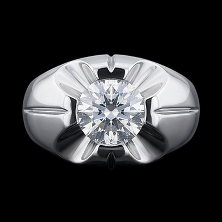 Gypsy 2.50 Carat Round Natural Earth Mined DIAMOND ( NOT LAB GROWN ) Solitaire Ring White Gold 14K