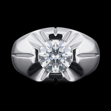 Gypsy 2.50 Carat Round Natural Earth Mined DIAMOND ( NOT LAB GROWN ) Solitaire Ring White Gold 14K