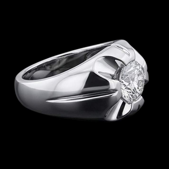 Gypsy 2.50 Carat Round Natural Earth Mined DIAMOND ( NOT LAB GROWN ) Solitaire Ring White Gold 14K