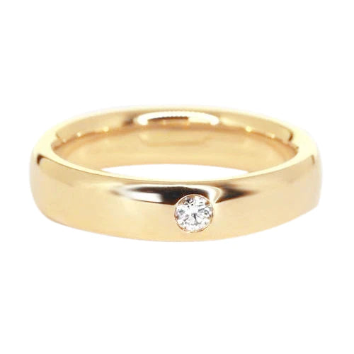 Gypsy Natural Diamond Band 0.25 Carats Yellow Gold 14K Men's Ring