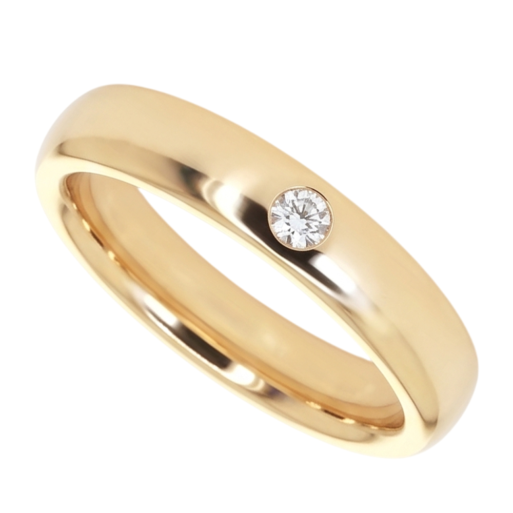 Gypsy Natural Earth Mined Diamond Band 0.25 Carats Yellow Gold 14K Men's Ring