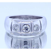 Gypsy Three Round Genuine Diamond Anniversary Band Jewelry