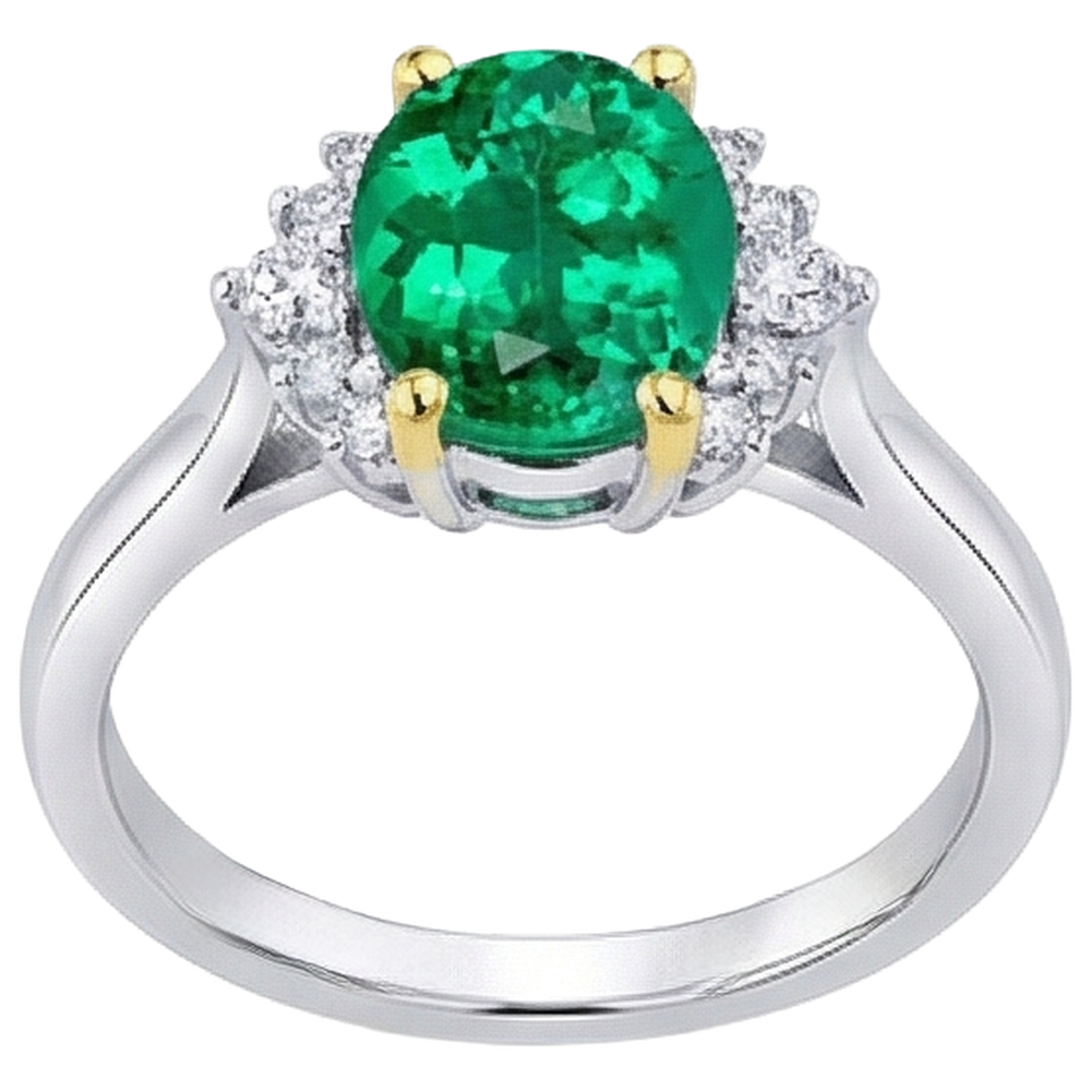 Brilliant Gemstone Ring 2.50 ct – front view
