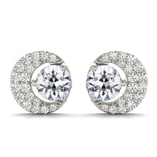Old Mine Cut Brilliant Diamond ring in 14 Karat White Gold – main view