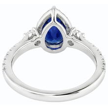Halo Anniversary Ceylon Sapphire Ring & Natural Earth Mined Diamonds 5 Carats Jewellery