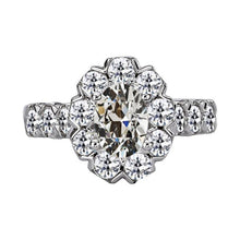 Halo Anniversary Ring Round Old Miner Natural Earth Mined Diamond 10.50 Carats Jewellery