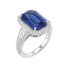 natural emerald sapphire 4ct ring side angle