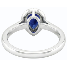natural round sapphire 2.50ct ring side angle