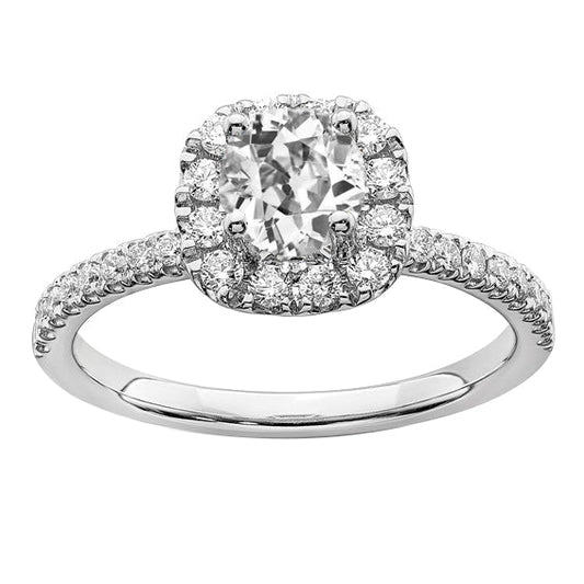 natural round diamond 4.50ct ring front view