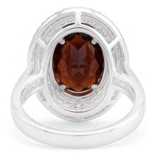 Halo Garnet Statement Cocktail Ring
