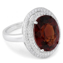 Halo Garnet Statement Cocktail Ring