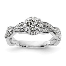 Halo Genuine Round Old Mine Cut Diamond Ring Twisted Shank Gold 4 Carats