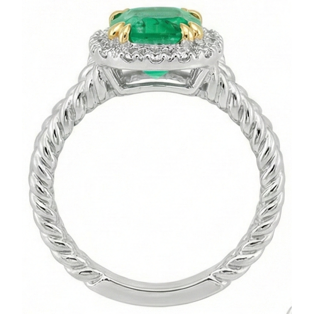 Artisan Precious Stone Ring 2 ct – profile view