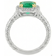 Artisan Precious Stone Ring 2 ct – profile view