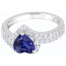 Halo Heart Blue Sapphire Ring 4 Carats Natural Earth Mined Diamonds