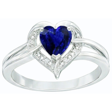 Halo Heart Style Sri Lankan Sapphire Ring 1.50 Carats Natural Earth Mined Diamonds