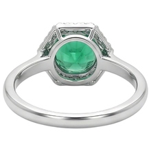 Sophisticated Colored Stone Ring 2 ct – back view