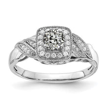 Halo Milligrain Engagement Ring Round Old Miner Natural Earth Mined Diamond 2.50 Carats