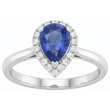 natural round sapphire 2.50ct ring profile view