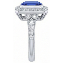 natural round sapphire 4ct watch top view