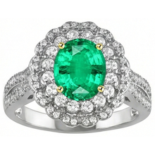 Fine Gemstone Ring 2 ct – side view