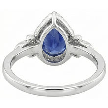 natural round sapphire 4ct ring lifestyle photo