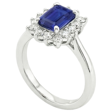 natural emerald sapphire 4.50ct ring side angle