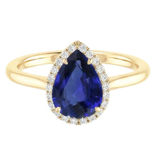 natural round sapphire 3ct ring side angle