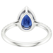 natural round sapphire 4.75ct ring side angle