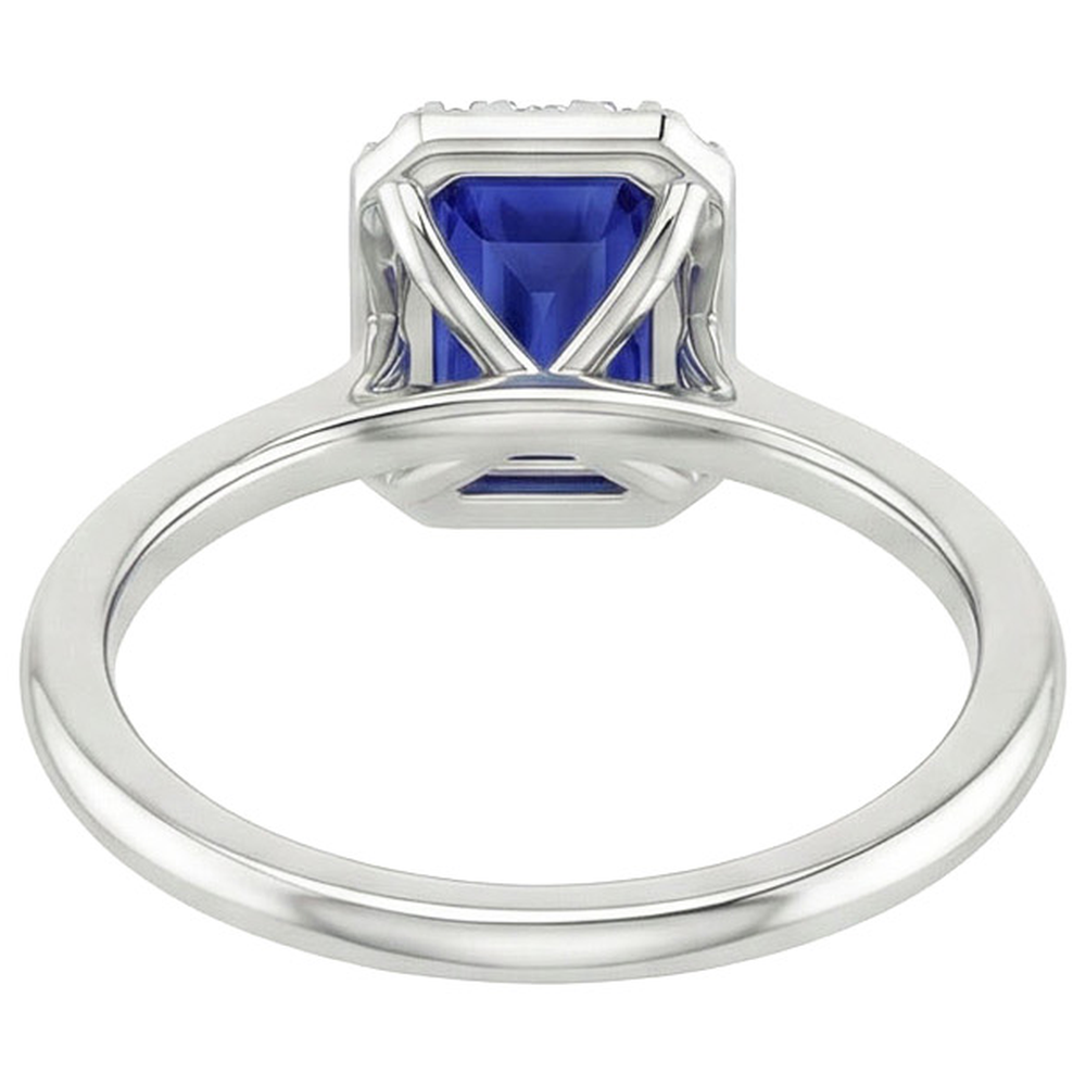 natural emerald sapphire 4ct ring side angle