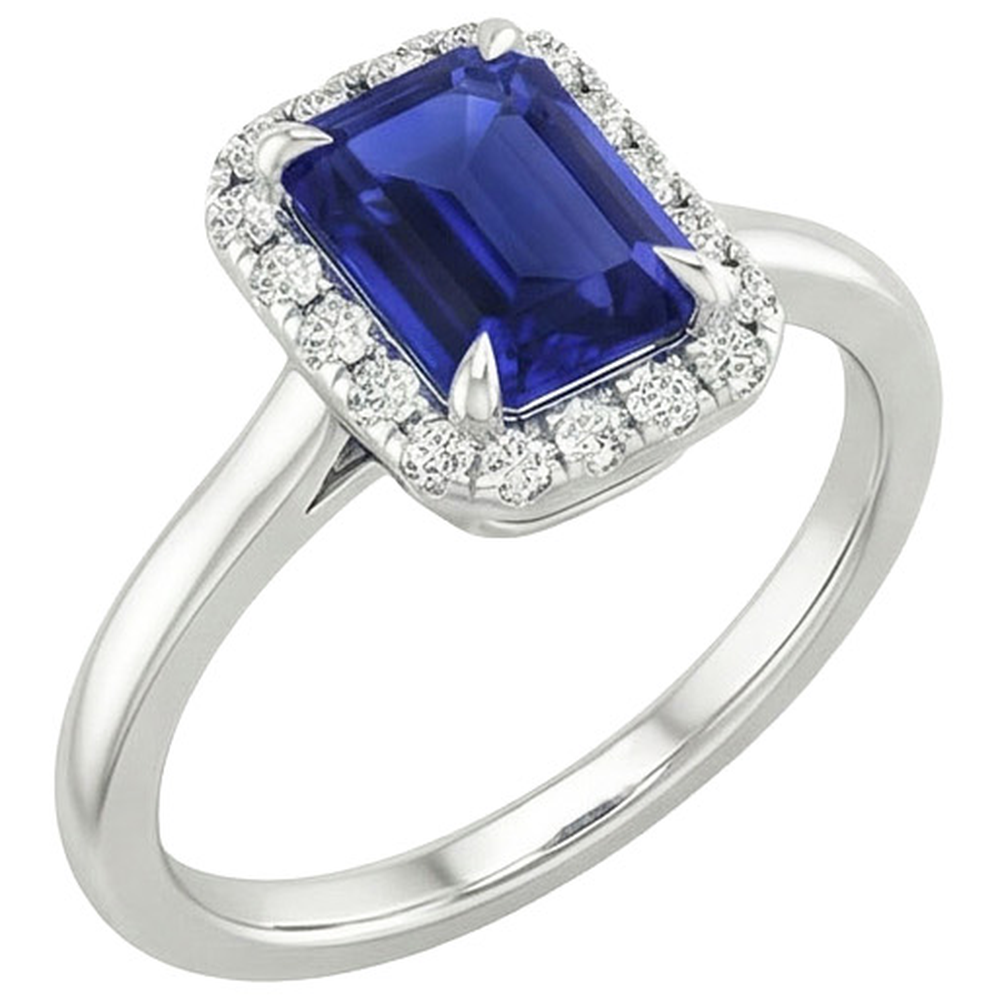 natural emerald sapphire 4ct ring close up detail