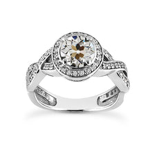 Halo Round Old Miner Genuine Diamond Ring Infinity Style Jewelry 4.75 Carats