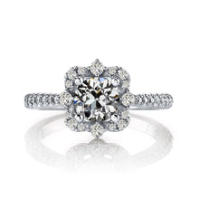 Halo Round Old Miner Real Natural Earth Mined Diamond Wedding Ring Jewellery 3.50 Carats