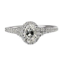 Halo Round & Oval Old European Natural Earth Mined Diamond Ring 5.50 Carats Ladies Jewellery