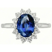Halo Sapphire Ring