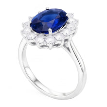 Halo Sapphire Ring