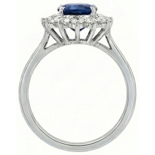 Halo Sapphire Ring