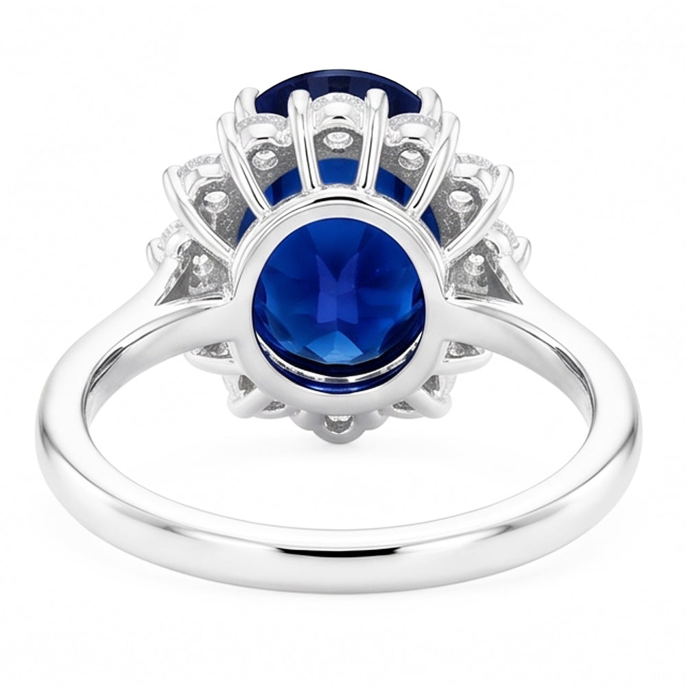 Halo Sapphire Ring