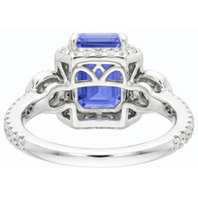 Halo Sri Lanka Blue Sapphire Ring