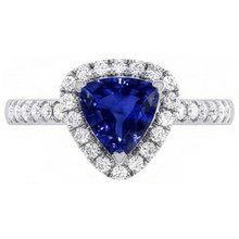 natural round sapphire 2ct ring side angle