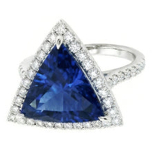 natural round sapphire 5ct ring side angle