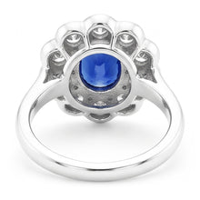 Halo Victorian Antique Type Sapphire Ring