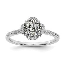 Halo Wedding Ring With Accents Round Old Miner Genuine Diamond 3 Carats