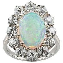 Halo Women's Opal Cocktail Ring