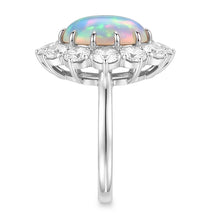 Halo Women's Opal Cocktail Ring