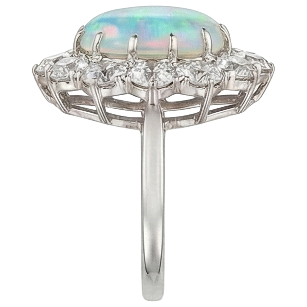 Halo Women's Opal Cocktail Ring