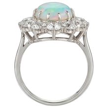 Halo Women's Opal Cocktail Ring