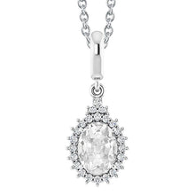 Halo Women's Jewelry Genuine Diamond Pendant Oval Old Miner 4.50 Carats 14K